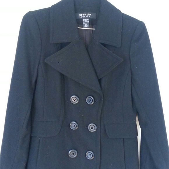 *reduced*New York & Company black wool coat