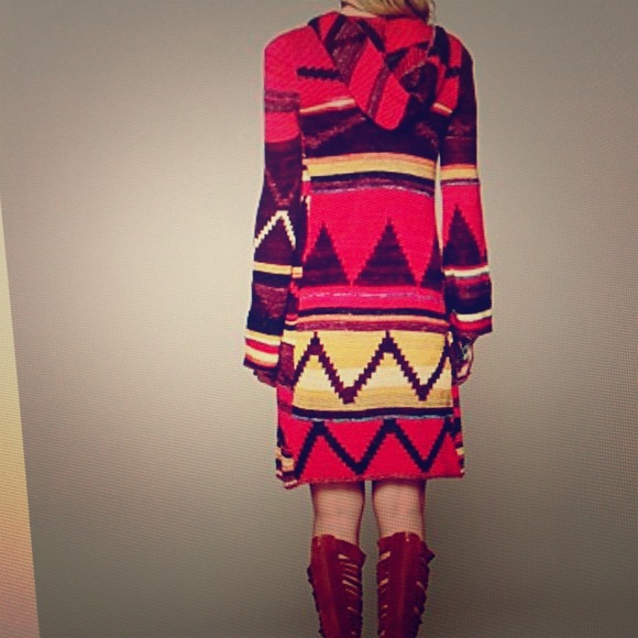 SOLD Free people Lima blanket hooded cardigan