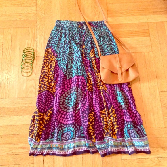 Printed maxi skirt - Picture 1 of 2