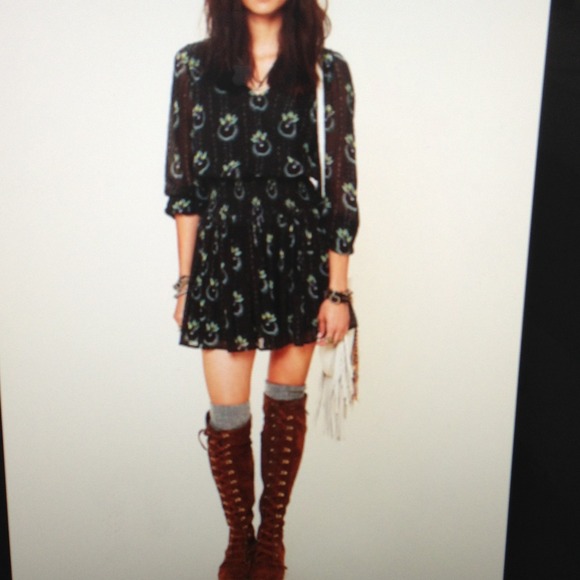 SOLD Free People  Black Wild Horses Dress