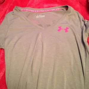 Under armor breast cancer shirt