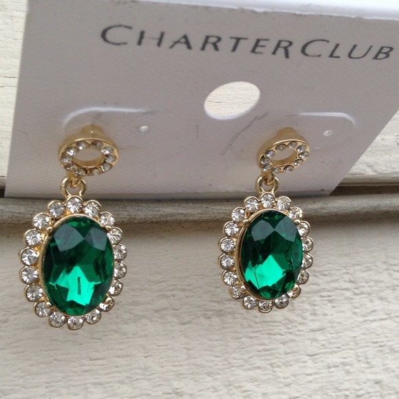 Charter Club Jewelry - ❤️HOST PICK❤️ BRILLIANT EMERALD GREEN DROPS