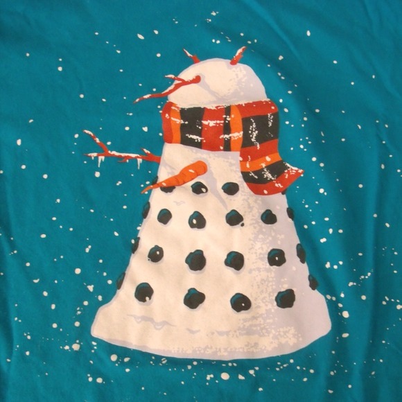 Doctor Who Dalek snowman t-shirt
