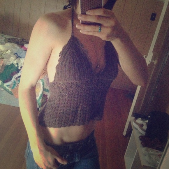 Eddie Bauer Crocheted Halter Top