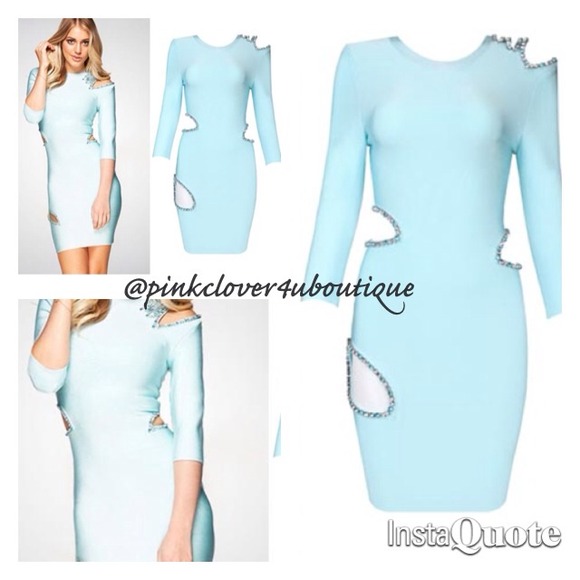 Sweet & Sexy blue embellished dress