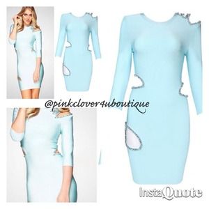 Sweet & Sexy blue embellished dress
