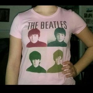 Pale Pink Beatles T-shirt