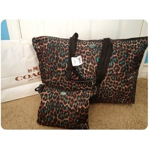 *SOLD* Coach packable duffle bag