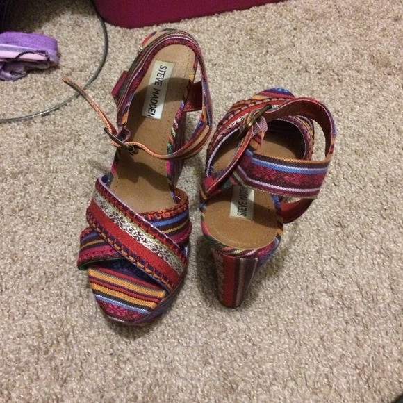 Worn Once! Steve Madden Wedges!