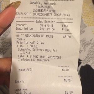 Here's the shipping info