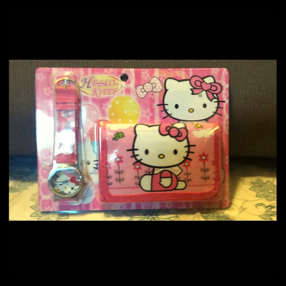 Hello Kitty Gift Set - watch and wallet