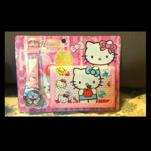 Hello Kitty Gift Set - 1 wallet and 1 watch