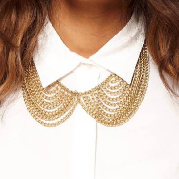 💔Bundled/Sold💔Gold Collar Necklace NWOT