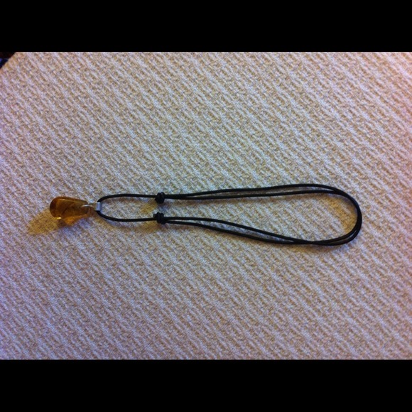 Amber Pendant Necklace - Picture 2 of 3