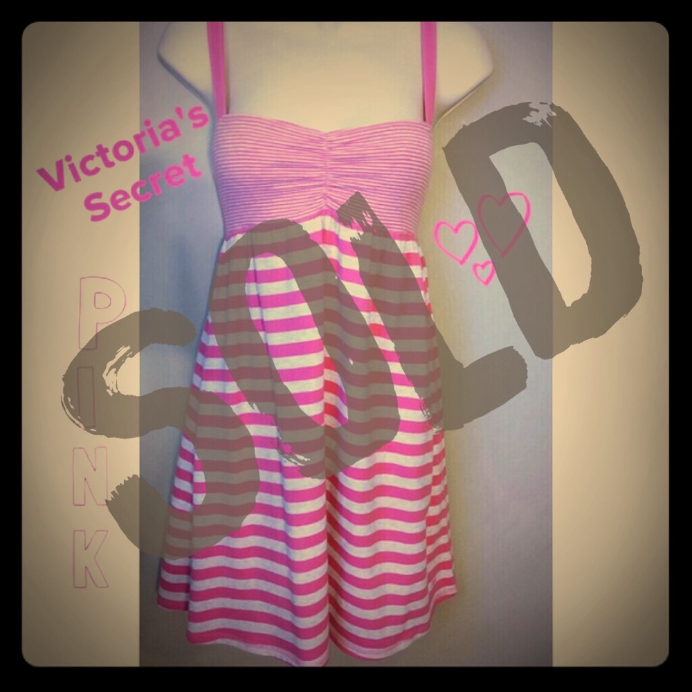 Victoria's Secret PINK Striped Soft Comfy Dress