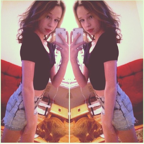 Vintage Distressed Acid Wash High Waisted Shorts