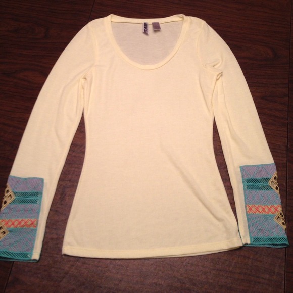 BKE Yellow Thin Henley