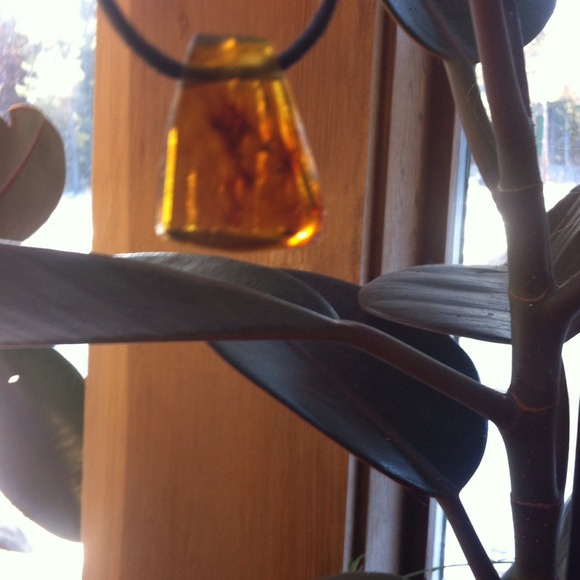 Amber pendant necklace - Picture 1 of 3