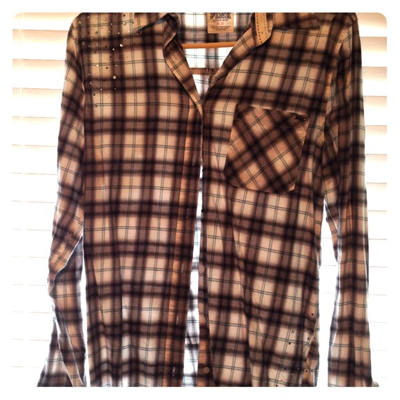 Vs pink plaid shirt - Picture 1 of 4