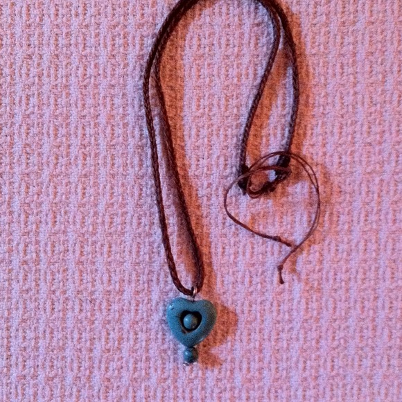 Turquoise Heart Necklace - Picture 2 of 2