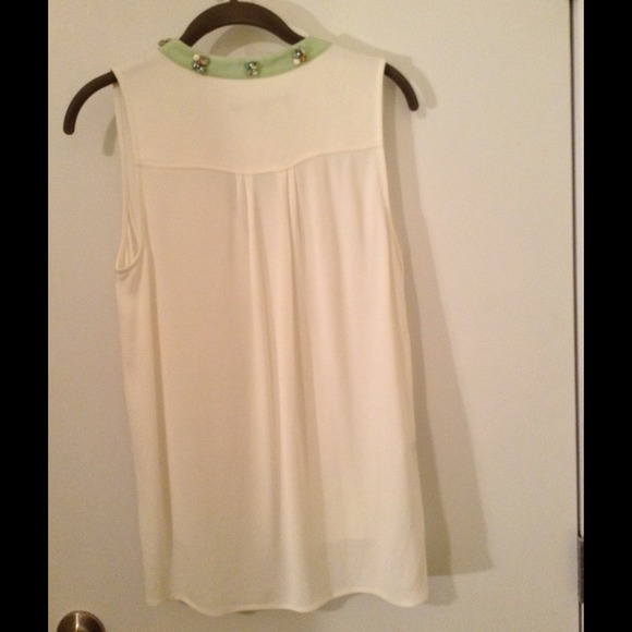 White silk crepe tank - Picture 3 of 3