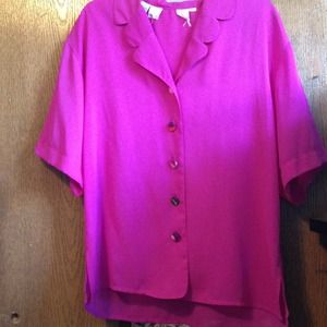Vintage top with scalloped detail