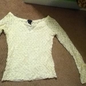 Long sleeve lace shirt