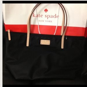 🚫🚫🚫🚫 SOLD! Nylon Black Kate Spade Tote