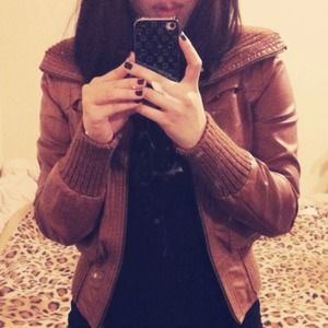 Leather bomber jacket pics