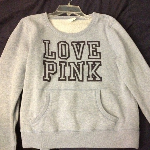 Blue Victoria's Secret Pink crew sweatshirt