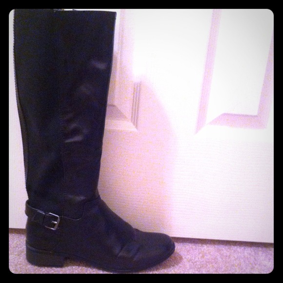 Black riding boots