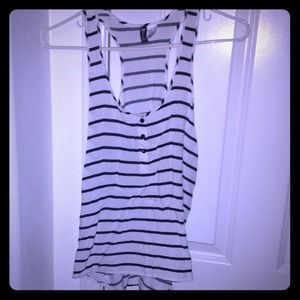 Black and white stripe tank from H&M