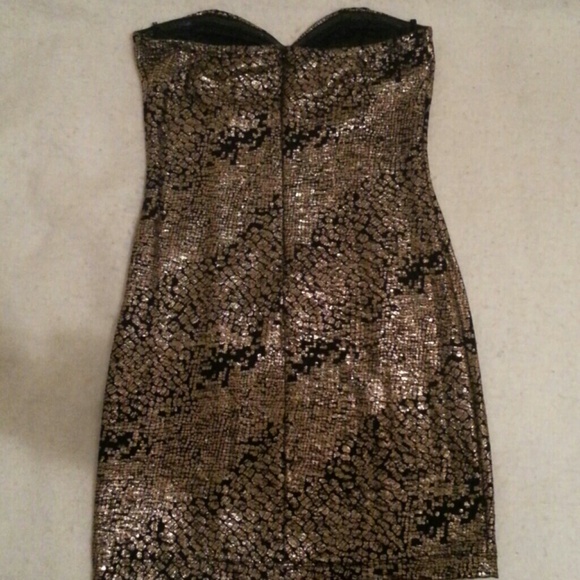 Gold black dress - Picture 2 of 3