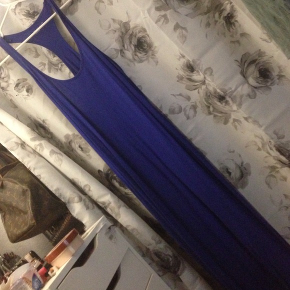 Cobalt blue gap maxi dress