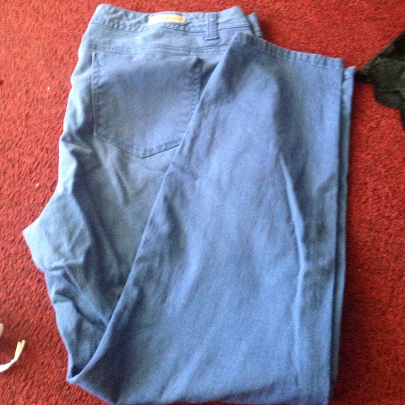 Cobalt blue plus size skinny jeans