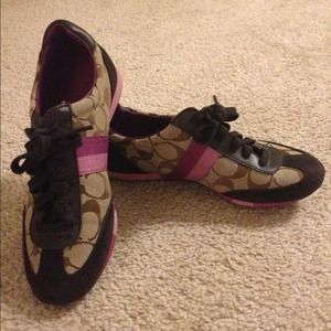 Coach JOSS Brown & Purple Sneakers
