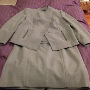 Ann Taylor two piece grey suit