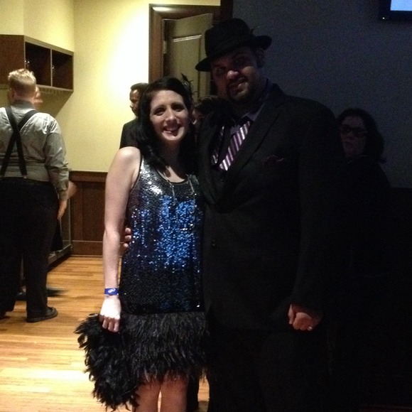 🎉HP🎉 MICHAEL Michael Kors Feather/Sequined Dress - Picture 2 of 3