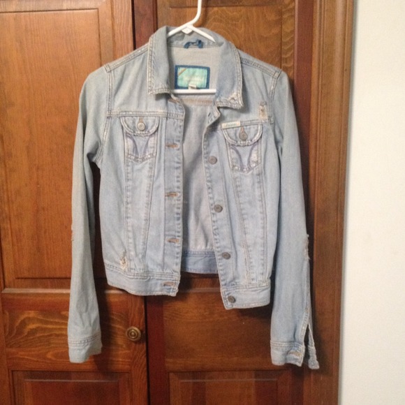 Hollister light denim jacket size medium