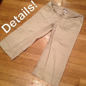 Hydraulic Khaki Capris