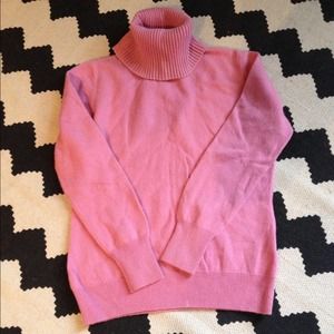 CASHMERE Pink Turtle Neck Sweater