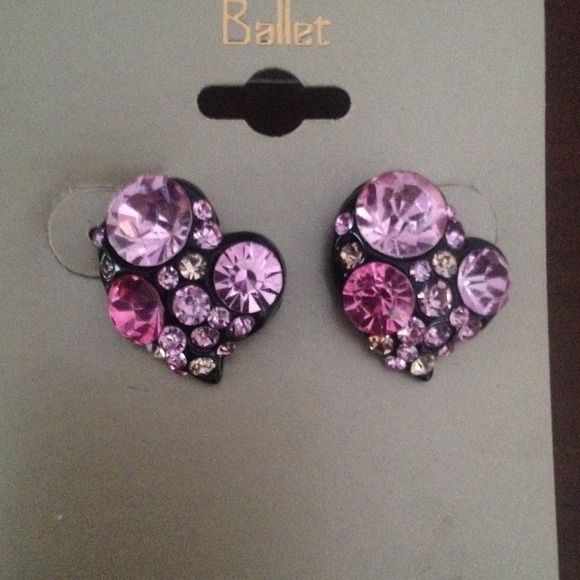 ballet Jewelry - Sparkly Pink Earrings