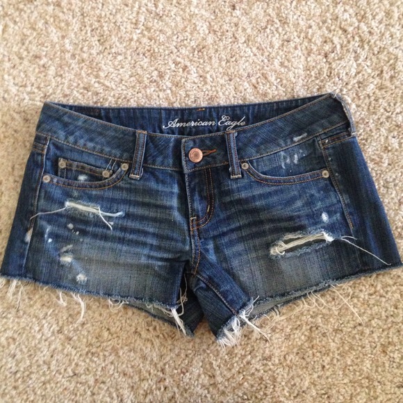 Destroyed Denim Shorts