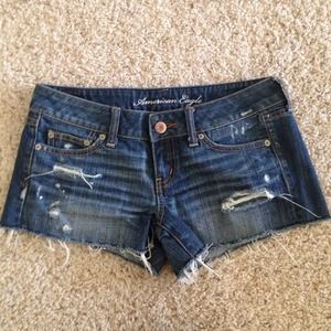 Destroyed Denim Shorts