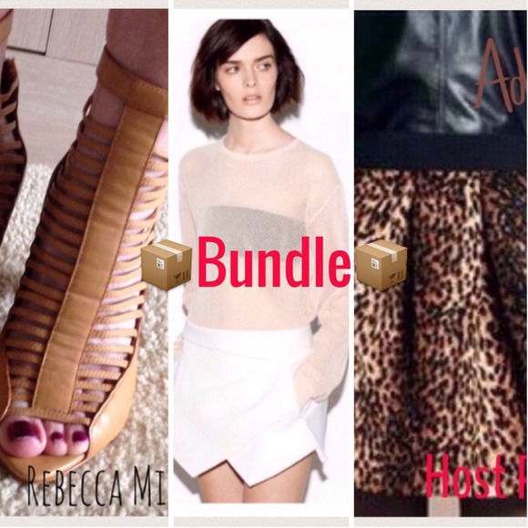 Rebecca Minkoff/Zara/Gen Other - 📦Bdl📦TnRMSndls6.5/ZraWhtSkrtS/HP🎉LprdSktrSkrtM
