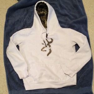 White Browning hoodie