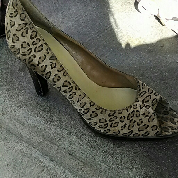 Leopard print heels