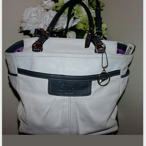 Authentic Coach purse bundled with pink shirt