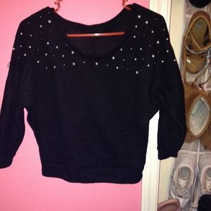 Pearl studded sweater!