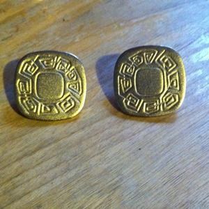 Vintage gold earrings